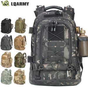 60L Military Tactical Backpack Army Molle Assault Rucksack 3P Outdoor Travel Hiking Rucksacks Camping Hunting Climbing Bags